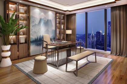 高檔（dàng）現代（dài）新中式茶台