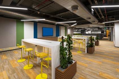 辦公室休閑區時尚吧台設計定製